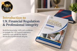 Introduction to UK Financial Regulation & Professional Integrity course guide by CIFA featuring professional finance training materials.