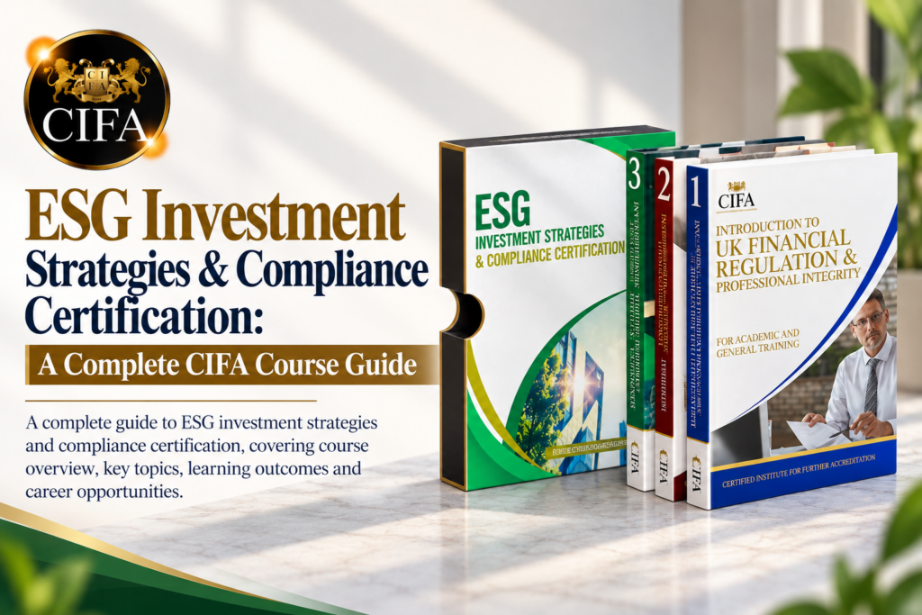 CIFA ESG Investment Strategies and Compliance Certification course bundle